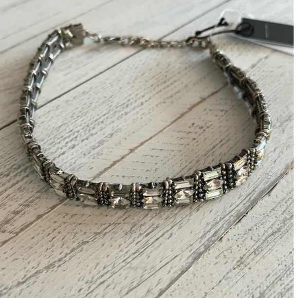 Bauble Bar Silver Choker (Heavy) Adjustable NWT - Picture 2 of 5